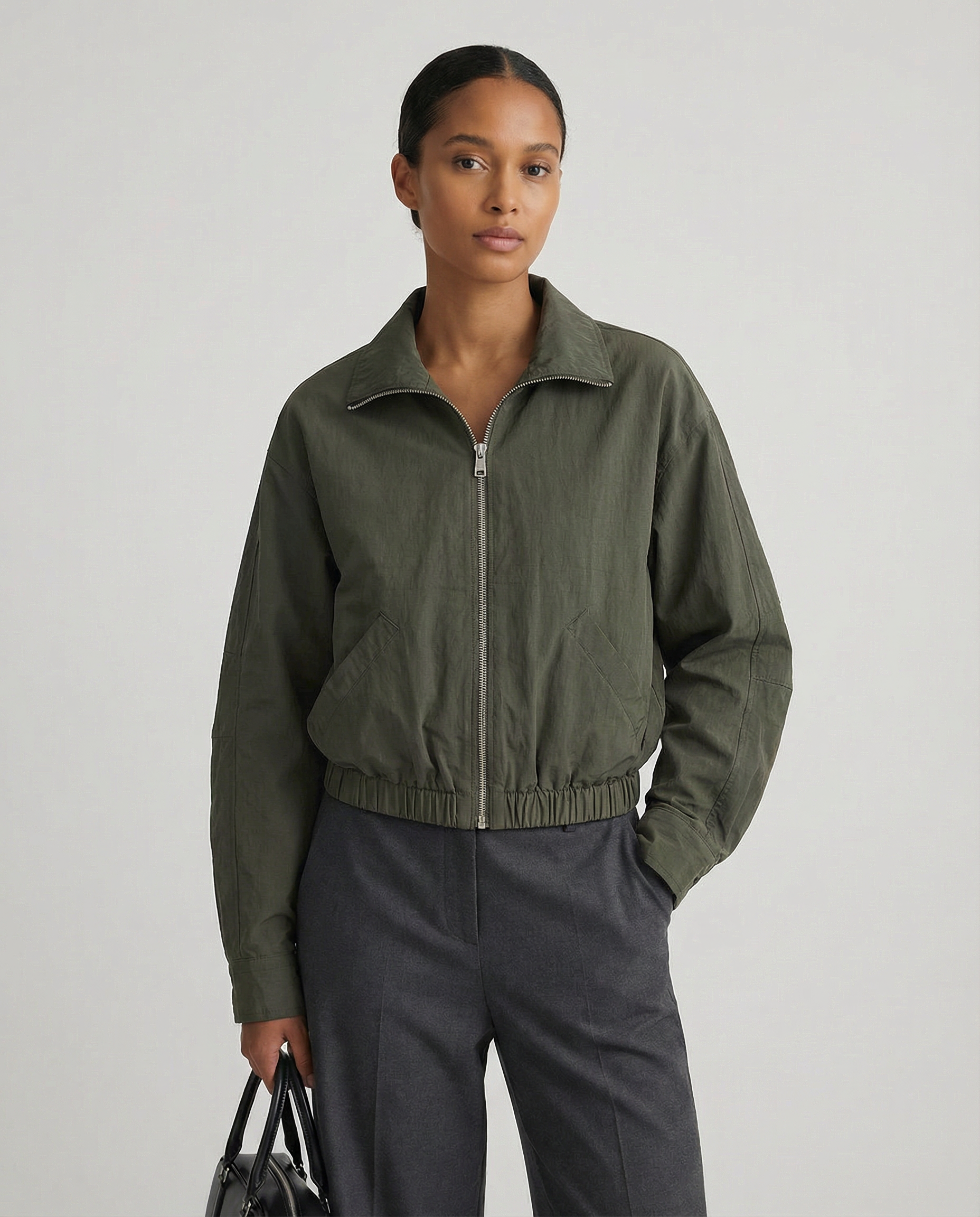 Riven Cropped Cargo Jacket