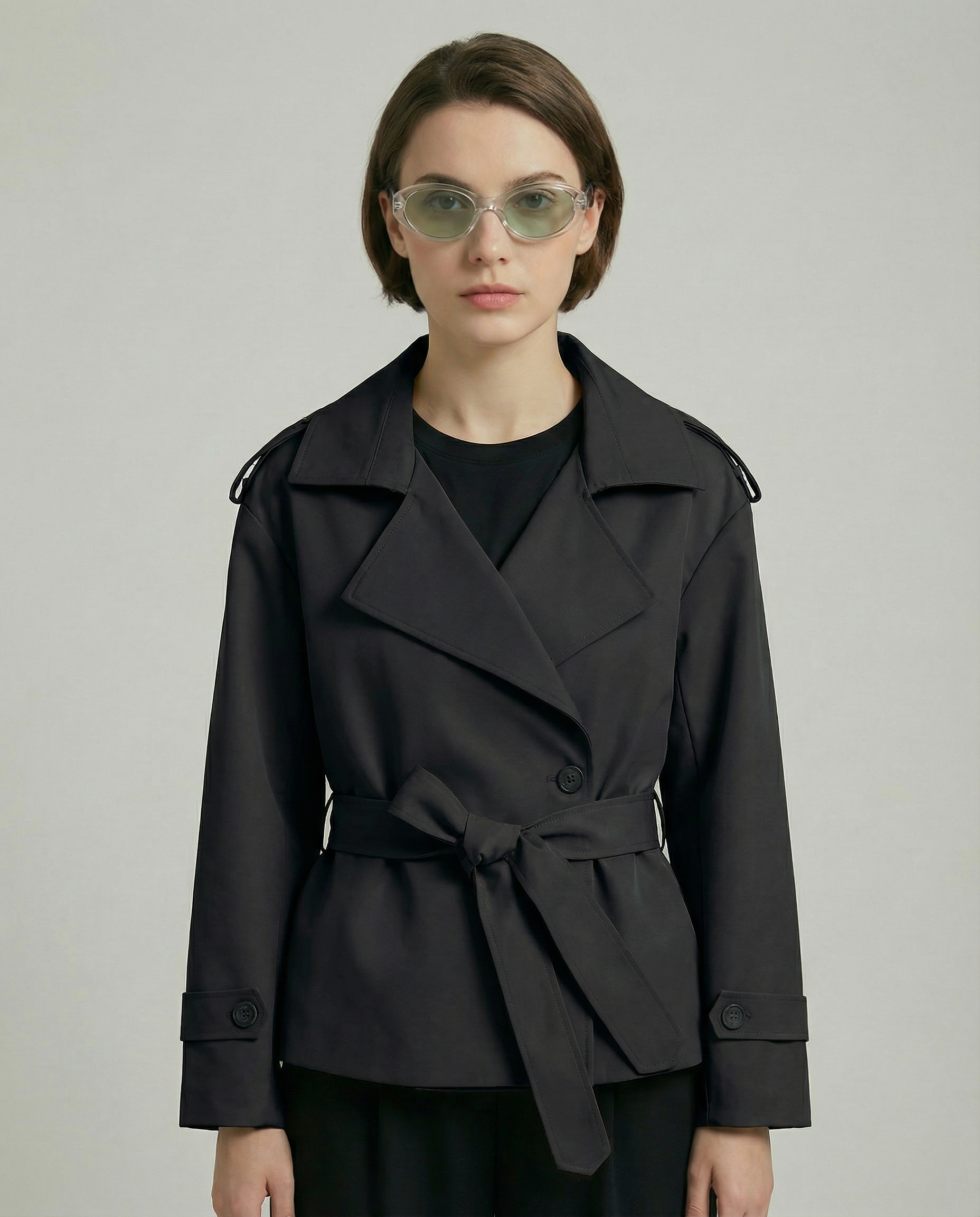 Seren Belted Windbreaker Jacket