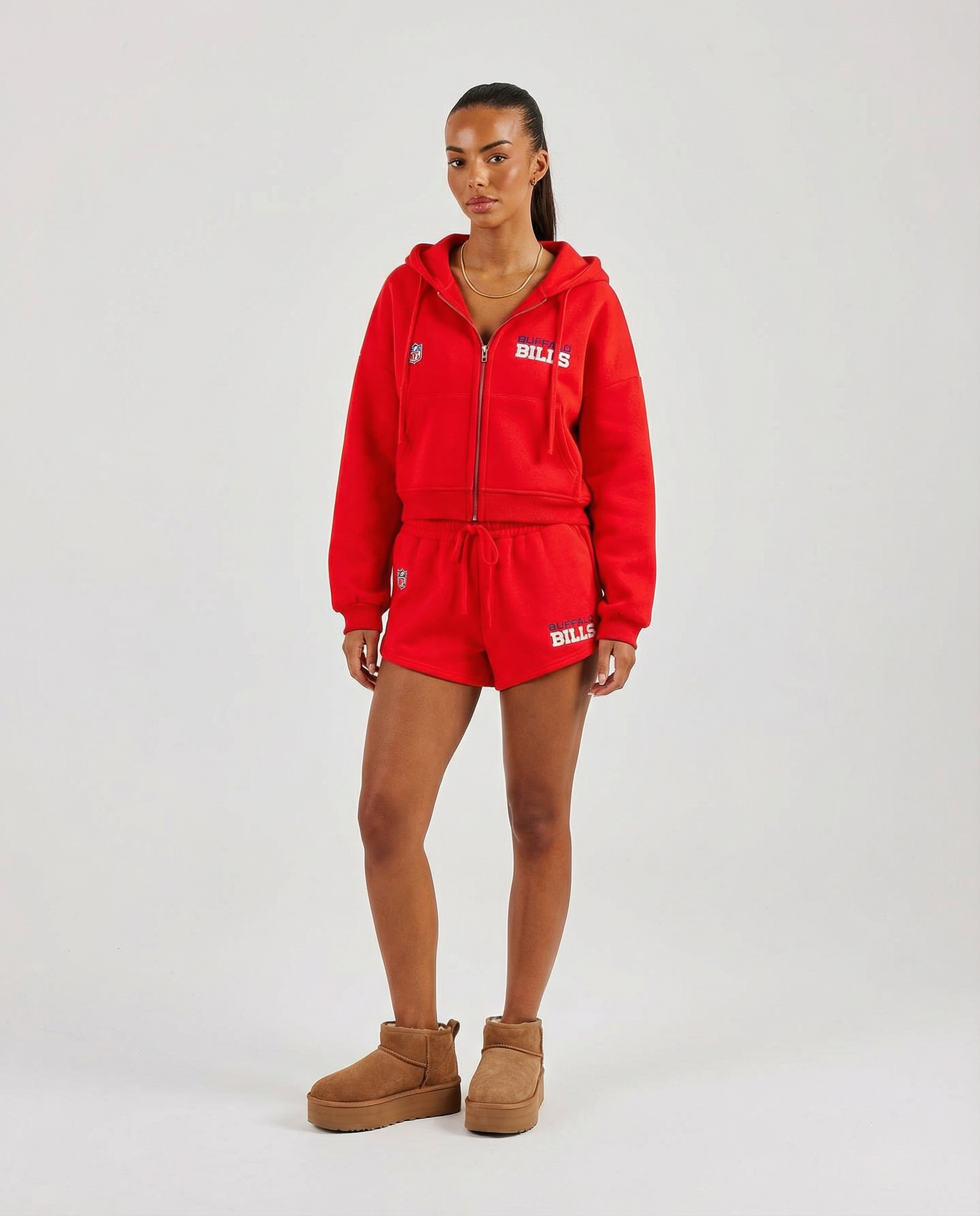 Buffalo Hooded Shorts Set