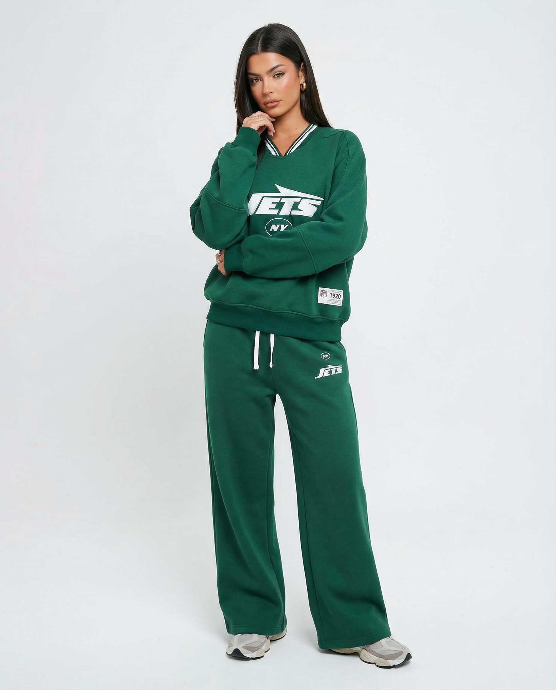 Jet League Embroidered Flannel Set