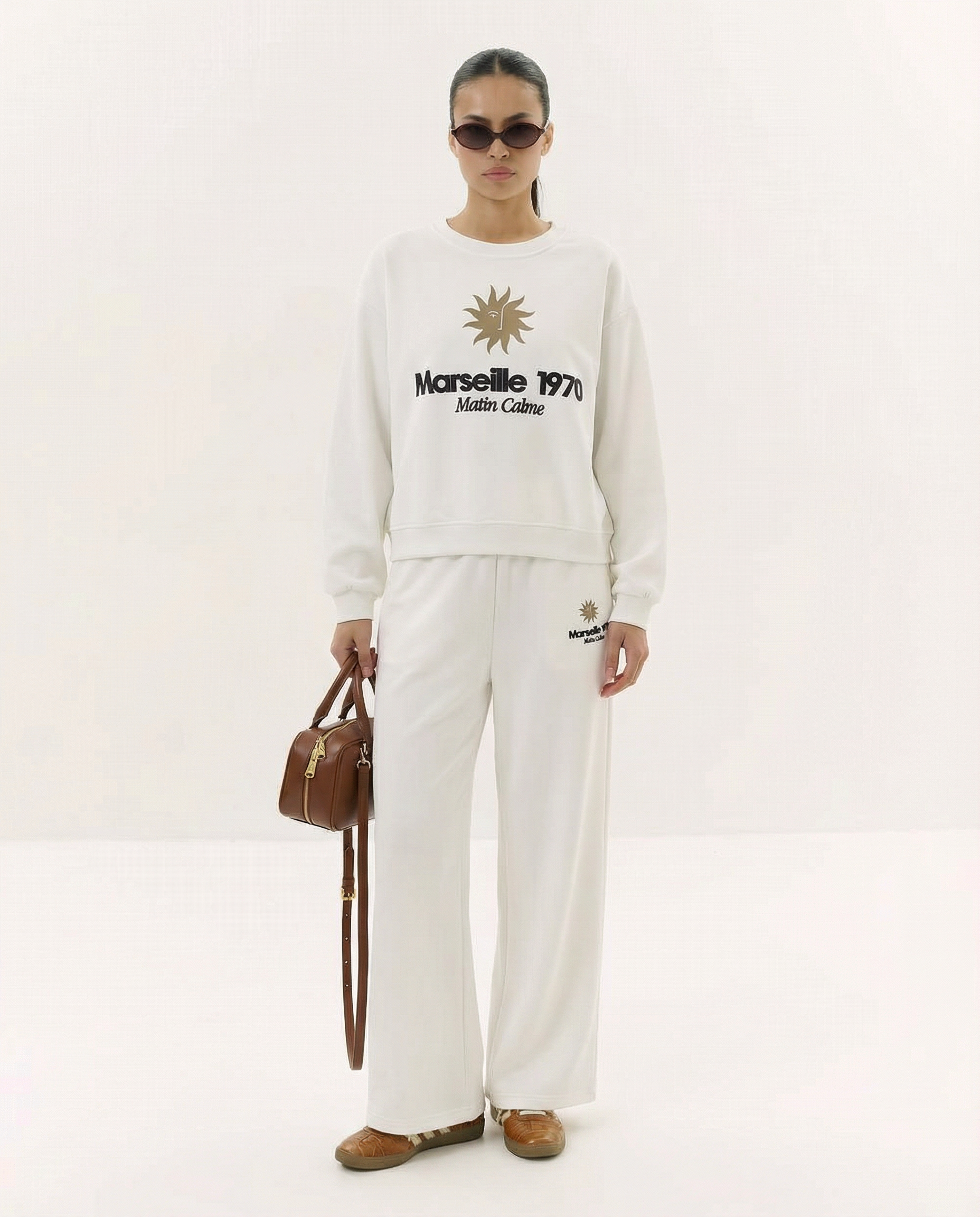 Marseille Contrast Embroidered Knit Set